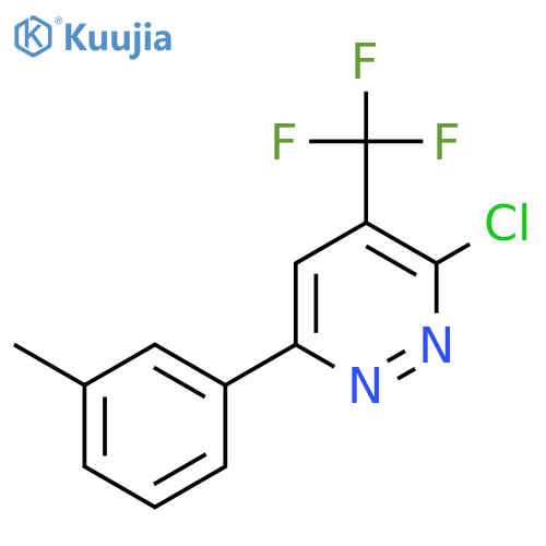 3-Chloro-6-(3-methylphenyl)-4-(trifluoromethyl)pyridazine structure
