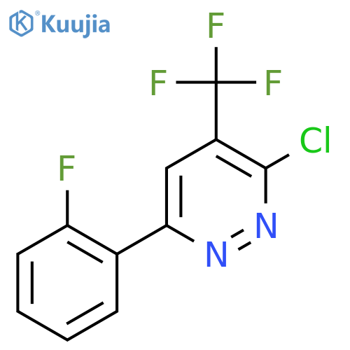 3-chloro-6-(2-fluorophenyl)-4-(trifluoromethyl)pyridazine structure
