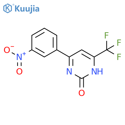 2(1H)-Pyrimidinone, 4-(3-nitrophenyl)-6-(trifluoromethyl)- structure