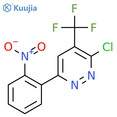 3-Chloro-6-(2-nitrophenyl)-4-(trifluoromethyl)pyridazine structure