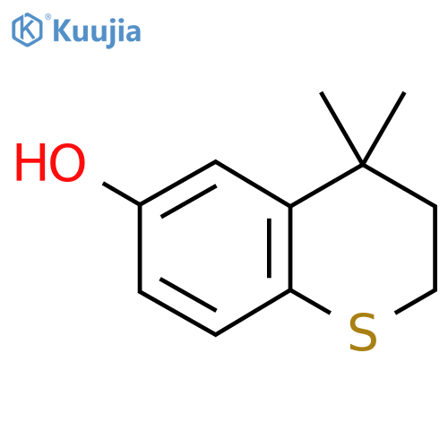 4,4-dimethyl-3,4-dihydro-2H-1-benzothiopyran-6-ol structure