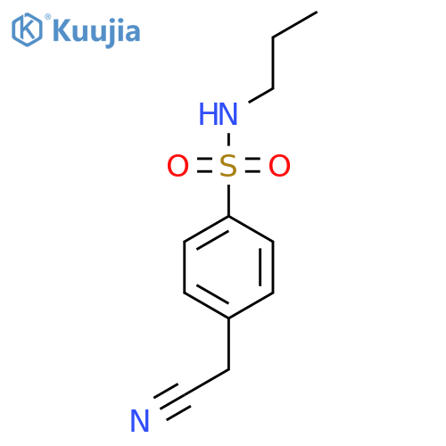4-(cyanomethyl)-N-propylbenzene-1-sulfonamide structure