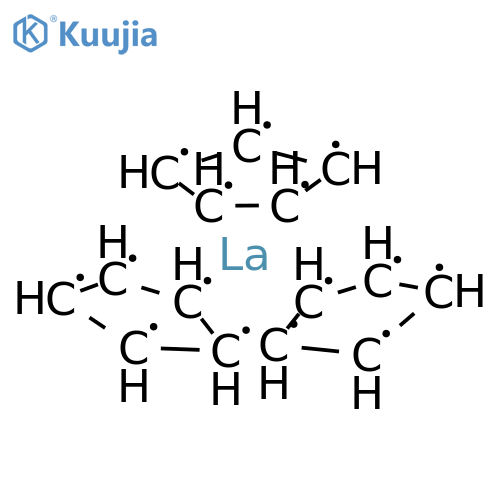 Tris(cyclopentadienyl)lanthanum structure