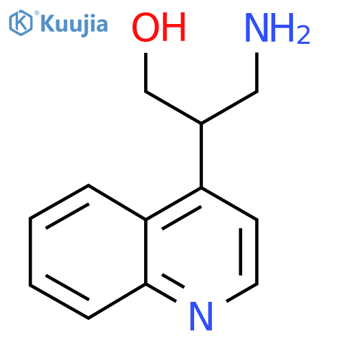 3-amino-2-(quinolin-4-yl)propan-1-ol structure