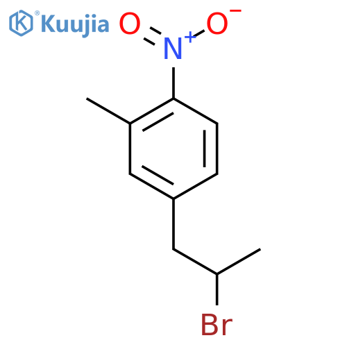 4-(2-bromopropyl)-2-methyl-1-nitrobenzene structure