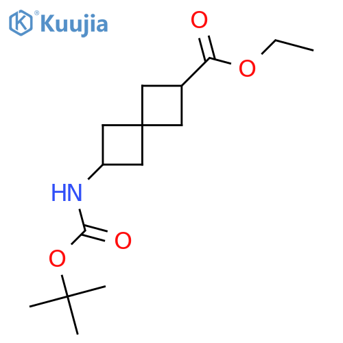 ethyl 6-{[(tert-butoxy)carbonyl]amino}spiro[3.3]heptane-2-carboxylate structure