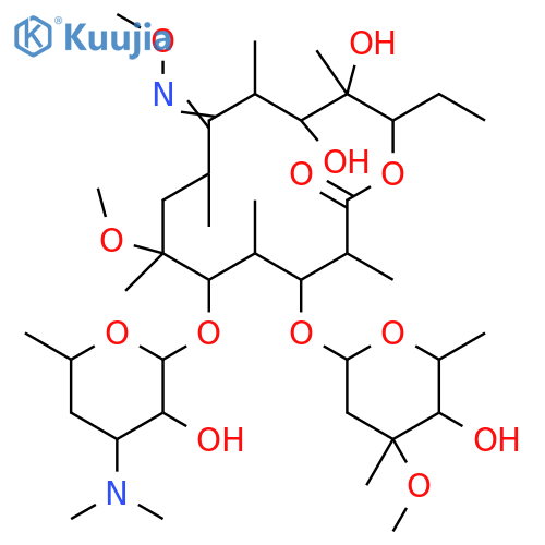 Clarithromycin (9Z)-O-Methyloxime structure