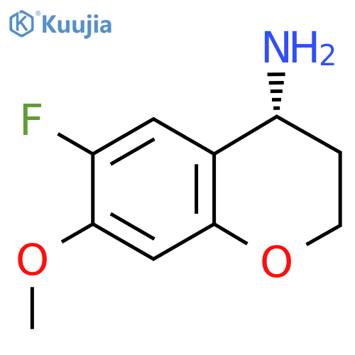 (4R)-6-FLUORO-7-METHOXYCHROMANE-4-YLAMINE structure