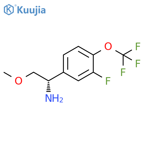 (1S)-1-[3-FLUORO-4-(TRIFLUOROMETHOXY)PHENYL]-2-METHOXYETHYLAMINE structure