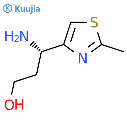 (3S)-3-Amino-3-(2-methyl-1,3-thiazol-4-yl)propan-1-ol structure