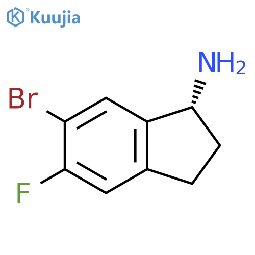 (1R)-6-Bromo-5-fluoroindanylamine structure