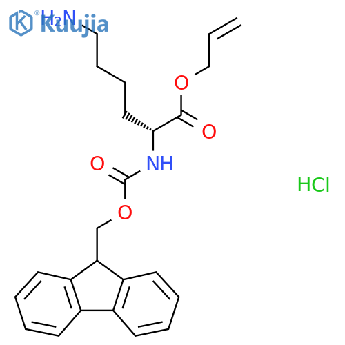 Fmoc-D-Lys-Oall HCl structure