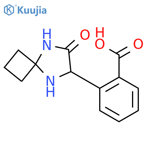 2-(7-Oxo-5,8-diazaspiro[3.4]octan-6-yl)benzoic acid structure