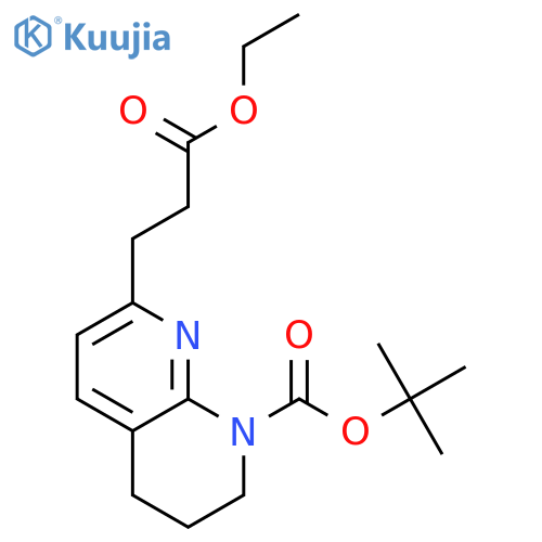 1-Boc-7-(3-Ethoxy-3-Oxopropyl)-3,4-Dihydro-1,8-Naphthyridine structure