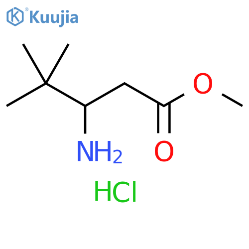 METHYL 3-AMINO-4,4-DIMETHYLPENTANATE HCL structure