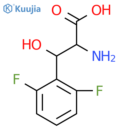 2-amino-3-(2,6-difluorophenyl)-3-hydroxypropanoic acid structure