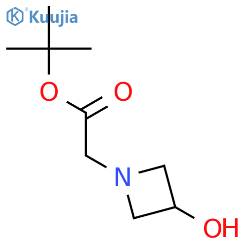 tert-Butyl 2-(3-hydroxyazetidin-1-yl)acetate structure