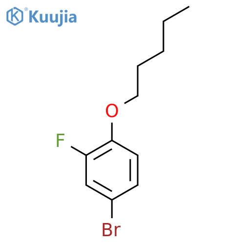 Benzene, 4-bromo-2-fluoro-1-(pentyloxy)- structure