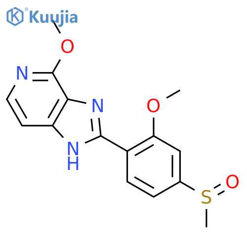 3H-Imidazo[4,5-c]pyridine,4-methoxy-2-[2-methoxy-4-(methylsulfinyl)phenyl]- structure