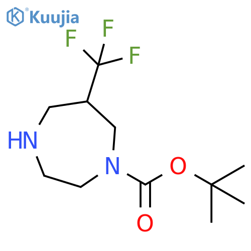 tert-butyl 6-(trifluoromethyl)-1,4-diazepane-1-carboxylate structure