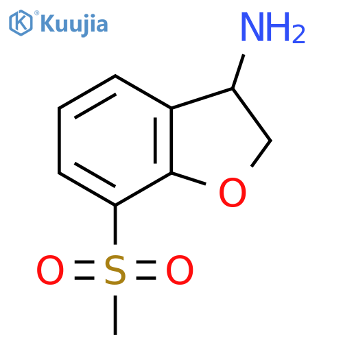 7-Methanesulfonyl-2,3-dihydro-1-benzofuran-3-amine structure