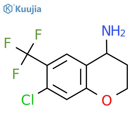 7-CHLORO-6-(TRIFLUOROMETHYL)CHROMANE-4-YLAMINE structure