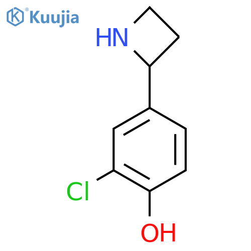 4-(azetidin-2-yl)-2-chlorophenol structure