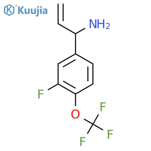 1-[3-FLUORO-4-(TRIFLUOROMETHOXY)PHENYL]PROP-2-ENYLAMINE structure
