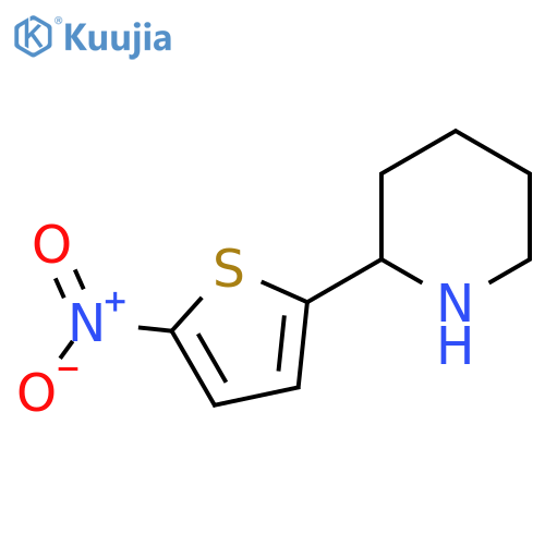 2-(5-nitrothiophen-2-yl)piperidine structure