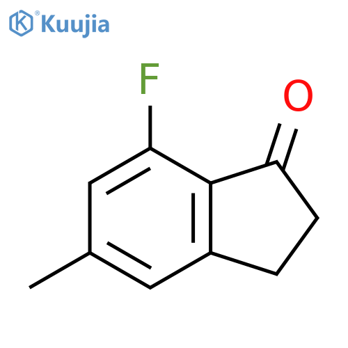 7-Fluoro-5-methyl-2,3-dihydro-1H-inden-1-one structure