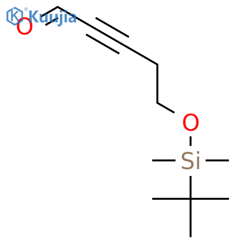 2-Pentynal, 5-[[(1,1-dimethylethyl)dimethylsilyl]oxy]- structure