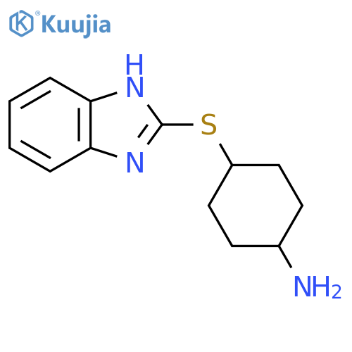 4-(1H-1,3-benzodiazol-2-ylsulfanyl)cyclohexan-1-amine structure