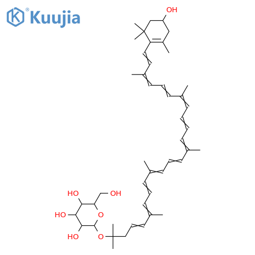 Saproxanthin; 1'-O-Glucoside structure