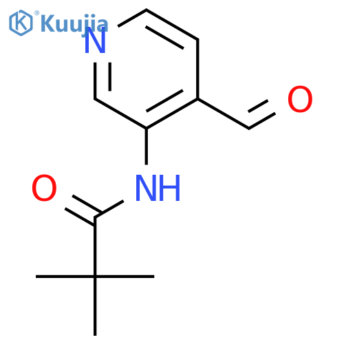 N-(4-Formyl-pyridin-3-yl)-2,2-dimethyl-propionamide structure