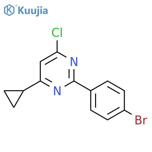 2-(4-Bromophenyl)-4-chloro-6-cyclopropylpyrimidine structure