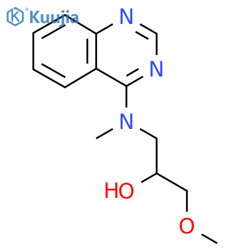 N-(2-hydroxy-3-methoxypropyl)-N-methylquinazolin-4-amine structure