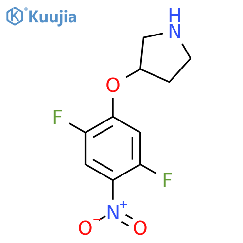 3-(2,5-difluoro-4-nitrophenoxy)pyrrolidine structure