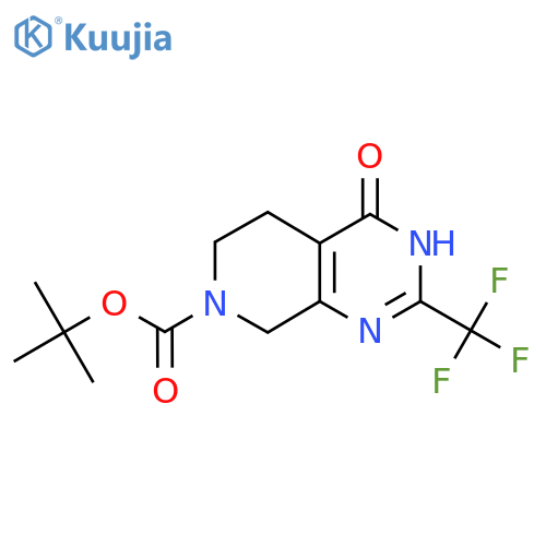 Tert-butyl 4-hydroxy-2-(trifluoromethyl)-5,6-dihydropyrido[3,4-D]pyrimidine-7(8H)-carboxylate structure
