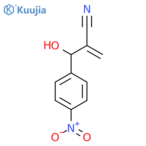 2-hydroxy(4-nitrophenyl)methylprop-2-enenitrile structure