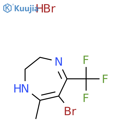 6-Bromo-7-methyl-5-(trifluoromethyl)-1H,2H,3H-1,4-diazepine, hydrobromide structure
