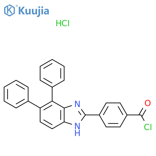 4-(4,5-diphenyl-1H-benzimidazol-2-yl)benzoyl chloride;hydrochloride structure