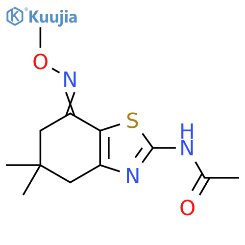 N-(7-(Azamethoxymethylene)-5,5-dimethyl-4,5,6-trihydrobenzothiazol-2-YL)ethanamide structure
