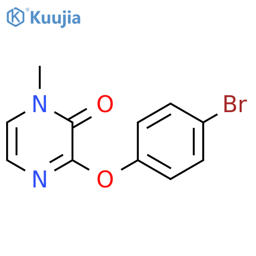 3-(4-bromophenoxy)-1-methyl-1,2-dihydropyrazin-2-one structure