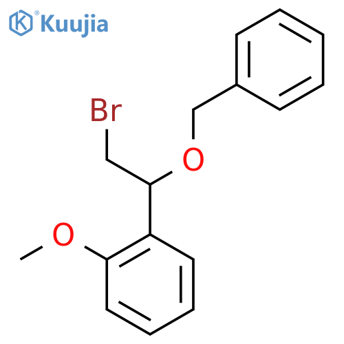 1-1-(benzyloxy)-2-bromoethyl-2-methoxybenzene structure