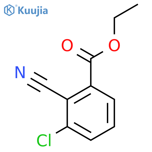 3-chloro-2-cyano-benzoic acid ethyl ester structure