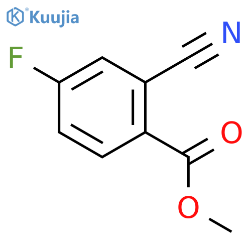 Methyl 2-cyano-4-fluorobenzoate structure
