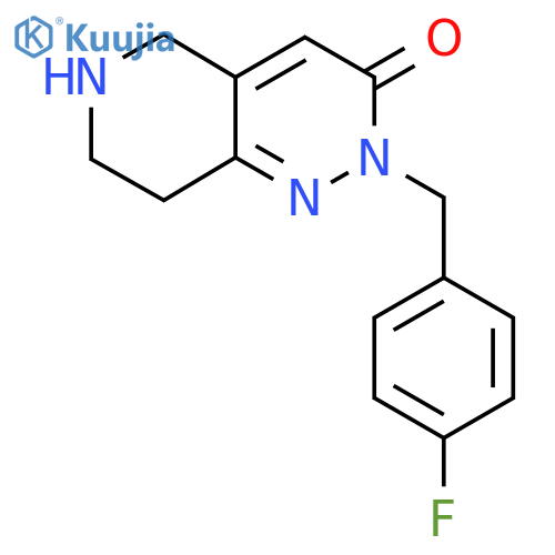 2-(4-Fluorobenzyl)-5,6,7,8-tetrahydropyrido[4,3-c]pyridazin-3(2H)-one structure