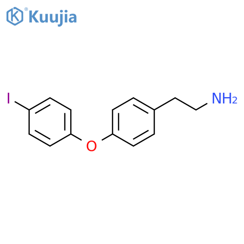 2-[4-(4-Iodophenoxy)phenyl]ethan-1-amine structure