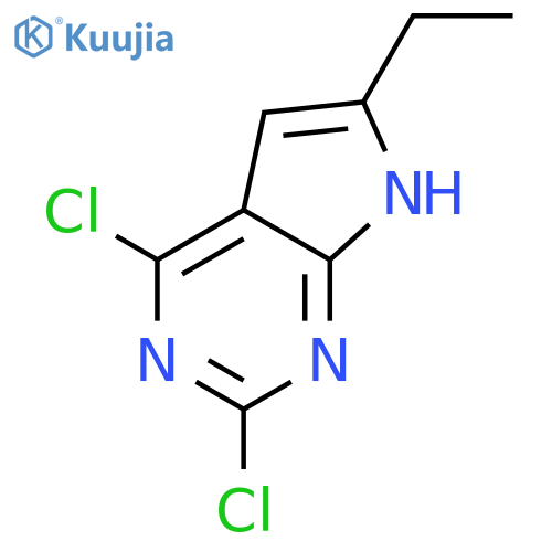 2,4-Dichloro-6-ethyl-7H-pyrrolo[2,3-d]pyrimidine structure
