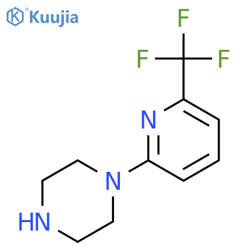1-6-(Trifluoromethyl)pyridin-2-ylpiperazine structure
